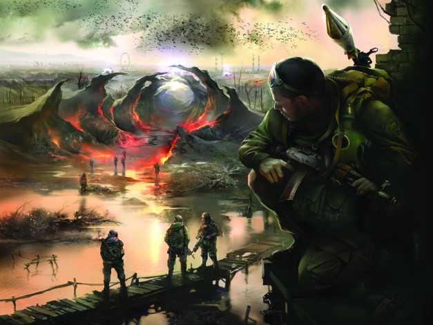 Обои картинки фото call, of, pripyat, видео, игры, аномалия