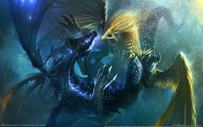 Обои картинки фото might, magic, heroes, видео, игры, of, and, vi, драконы