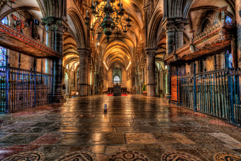 Картинка интерьер убранство роспись храма hdr