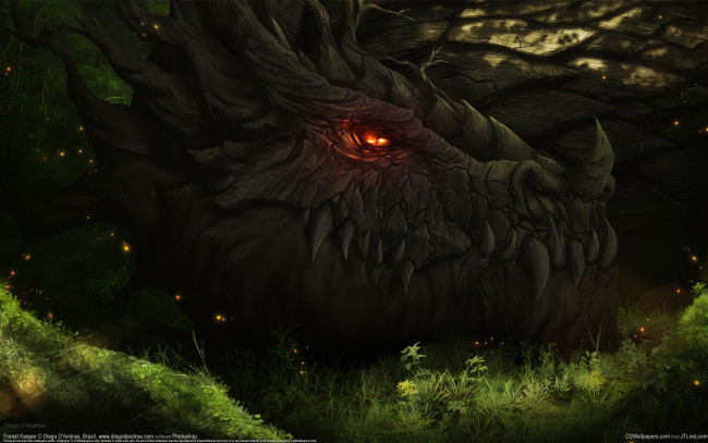 Обои картинки фото diego, d`andrea, фэнтези, драконы