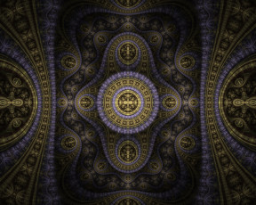 Картинка 3д+графика фракталы+ fractal фон узор цвета