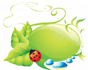 Картинка векторная+графика животные насекомое цветы листочки