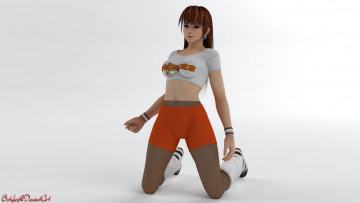 Картинка 3д+графика аниме+ anime девушка фон взгляд