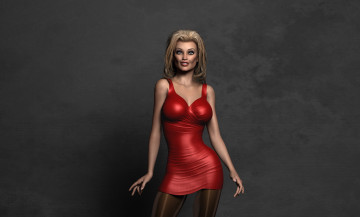 Картинка 3д+графика люди+ people девушка фон взгляд