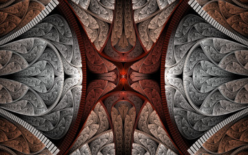 Картинка 3д+графика фракталы+ fractal цвета фон узор