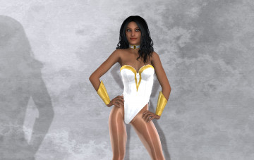 обоя 3д графика, люди , people, фон, взгляд, девушка