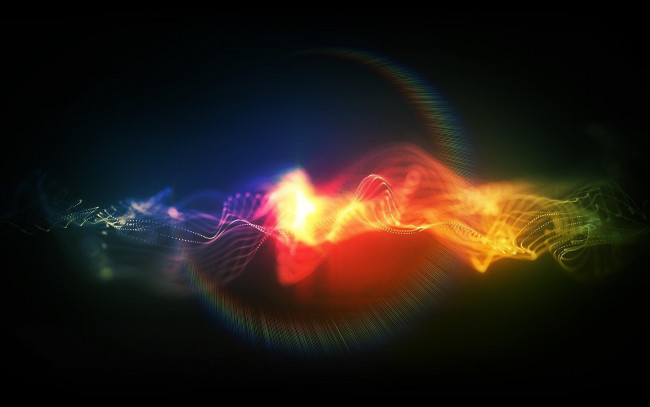 Обои картинки фото 3д графика, абстракция , abstract, изгибы, полосы, свечение