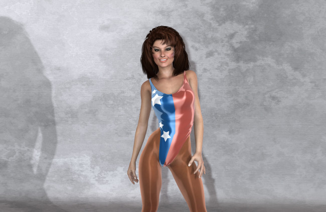 Обои картинки фото 3д графика, люди , people, девушка, взгляд, фон