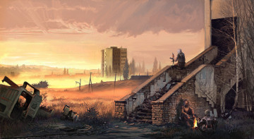 Картинка видео+игры закат