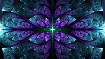 Картинка 3д+графика фракталы+ fractal цвета фон узор