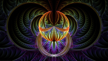 Картинка 3д+графика фракталы+ fractal узор фон цвета