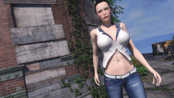 Картинка 3д+графика люди+ people фон взгляд девушка