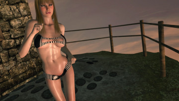 Картинка 3д+графика люди+ people фон взгляд девушка