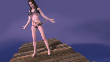 обоя 3д графика, люди , people, взгляд, девушка, фон