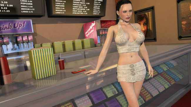 Обои картинки фото 3д графика, люди , people, фон, девушка, взгляд