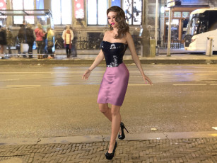 Картинка 3д+графика люди+ people фон взгляд девушка