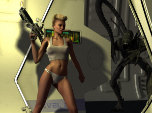 Картинка 3д+графика фантазия+ fantasy взгляд девушка фон