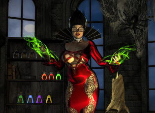 Картинка 3д+графика фантазия+ fantasy фон взгляд девушка