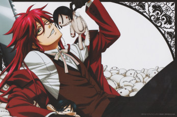 Картинка аниме kuroshitsuji grell sutcliff