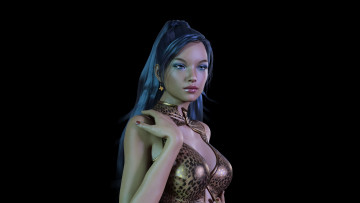 Картинка 3д+графика люди+ people фон взгляд девушка