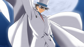 обоя аниме, detective conan,  magic kaito, kaitou, kid