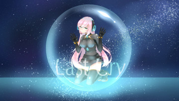 Картинка аниме vocaloid фон взгляд девушка