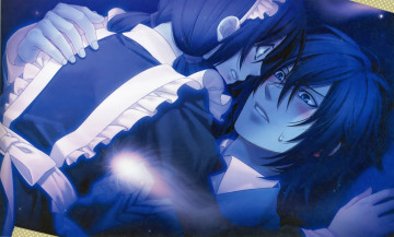 Картинка аниме hakuouki девушка парень школа