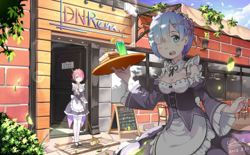Картинка аниме re +zero+kara+hajimeru+isekai+seikatsu rem ram