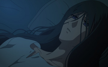 Картинка аниме kara+no+kyokai девушка взгляд фон