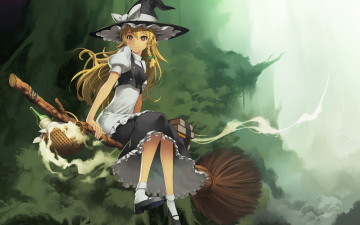 Картинка аниме touhou фон взгляд девушка