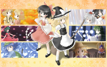 Картинка аниме touhou фон взгляд девушки