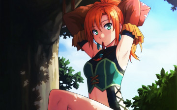 Картинка аниме unknown +другое фон взгляд девушка