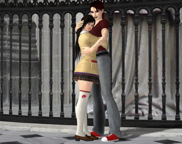 Обои картинки фото 3д графика, фантазия , fantasy, девушки, взгляд, фон