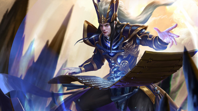 Обои картинки фото видео игры, heroes of newerth, мужчина, heroes, of, newerth, маг, vindicator, si, ma, yi, hon, art