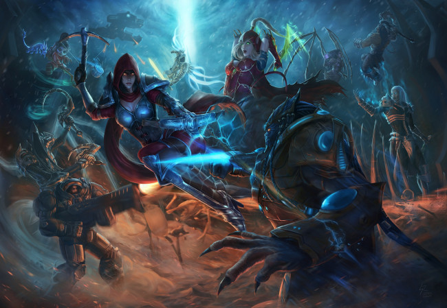 Обои картинки фото видео игры, heroes of the storm, онлайн, heroes, of, the, storm, action