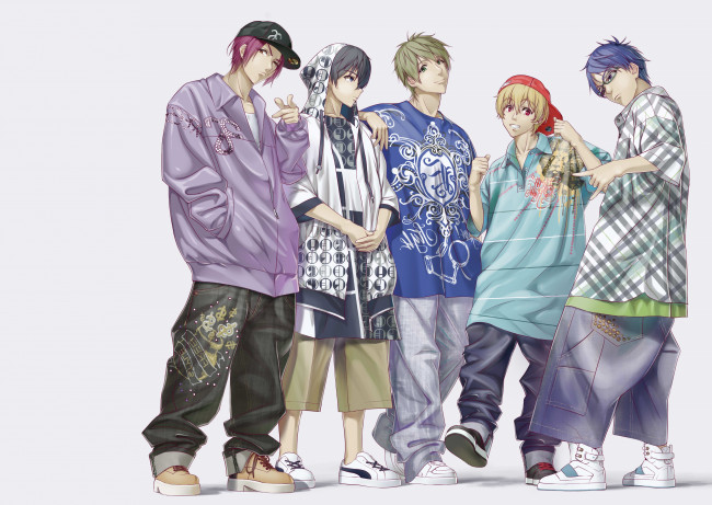 Обои картинки фото аниме, free, парни