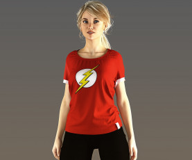 Картинка 3д+графика люди+ people девушка взгляд фон