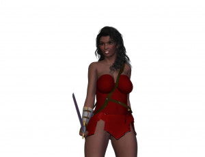 Картинка 3д+графика фантазия+ fantasy фон взгляд девушка