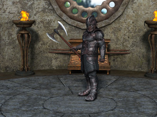 Картинка 3д+графика существа+ creatures фон взгляд оружие мужчина