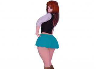 Картинка 3д+графика люди+ people фон взгляд девушка