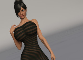 Картинка 3д+графика люди+ people фон взгляд девушка