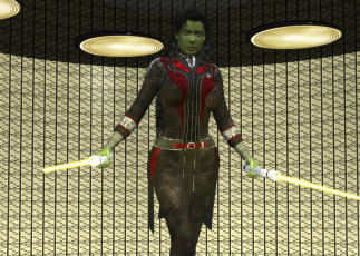 Картинка 3д+графика существа+ creatures девушка фон взгляд