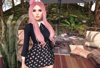 Картинка 3д+графика люди+ people девушка взгляд фон