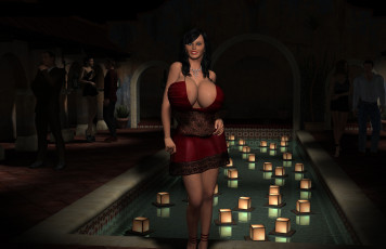 Картинка 3д+графика люди+ people взгляд фон девушка