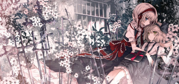 Картинка аниме touhou девушки