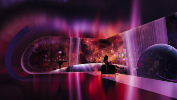 Картинка 3д+графика фантазия+ fantasy фон взгляд девушка