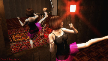 Картинка 3д+графика фантазия+ fantasy взгляд девушка фон