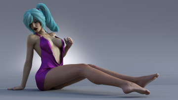 Картинка 3д+графика люди+ people девушка фон взгляд