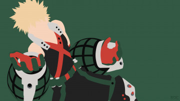 Картинка аниме boku+no+hero+academia бакуго