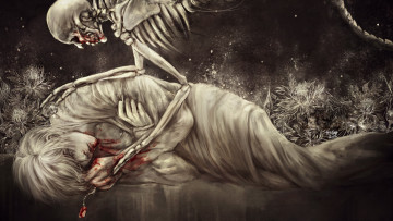 Картинка аниме животные +существа смерть